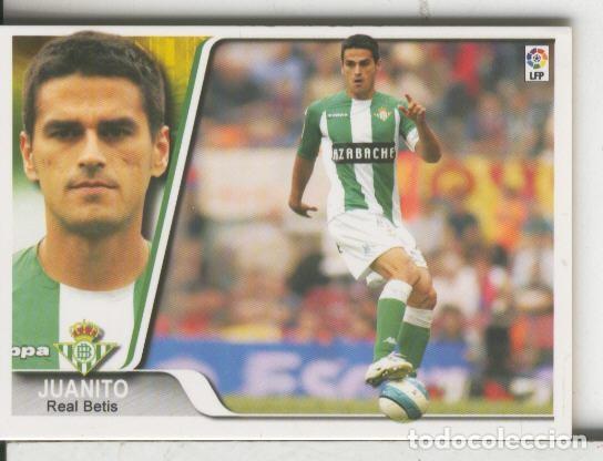 Coleccionismo deportivo: Cromos: Liga 2007-2008: Real Betis numero 277: Juanito - Varios