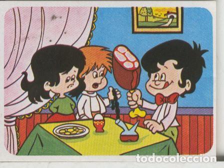 Sports collectibles: Cromos: Juego de refranes numero 65: Donde comen dos , comen tres - Varios