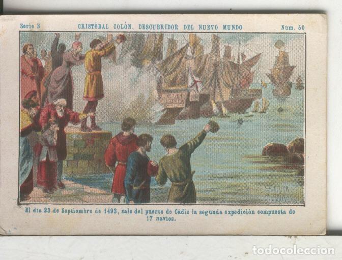 Sammelleidenschaft Sport: Chocolates Juncosa cromo Cristobal Colon numero 050 - Varios