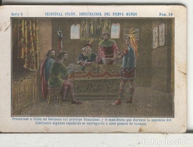 Coleccionismo deportivo: Chocolates Juncosa cromo Cristobal Colon numero 056 - Varios