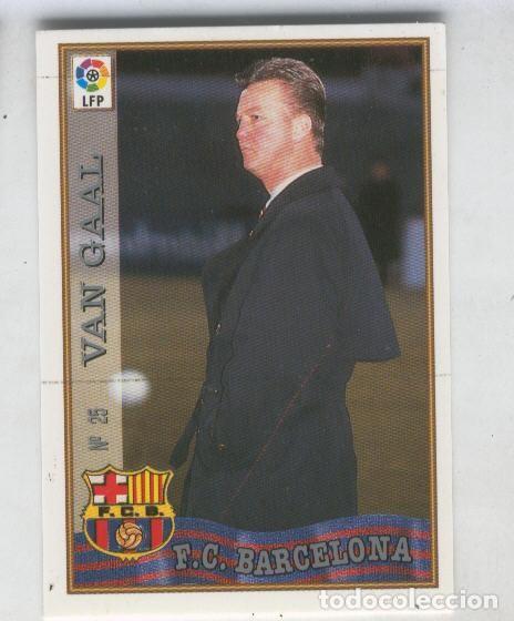 Colecionismo desportivo: Cromo Liga 97/98: F.C.Barcelona numero 25: Van Gaal (entrenador) - Varios