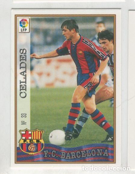 Colecionismo desportivo: Cromo Liga 97/98: F.C.Barcelona numero 33: Celades - Varios
