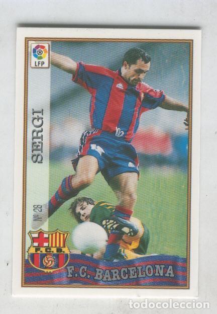 Colecionismo desportivo: Cromo Liga 97/98: F.C.Barcelona numero 28: Sergi - Varios
