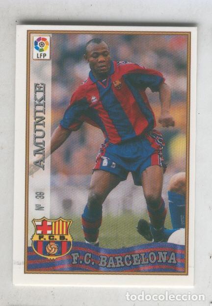 Colecionismo desportivo: Cromo Liga 97/98: F.C.Barcelona numero 39: Amunike - Varios