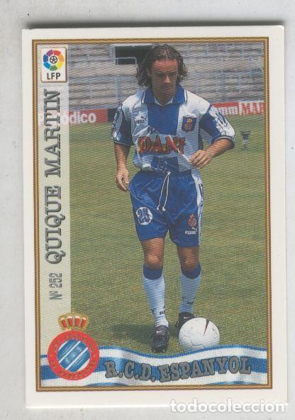 Coleccionismo deportivo: Cromo Liga 97/98: R.C.D.Espanyol numero 252: Quique Martin - Varios