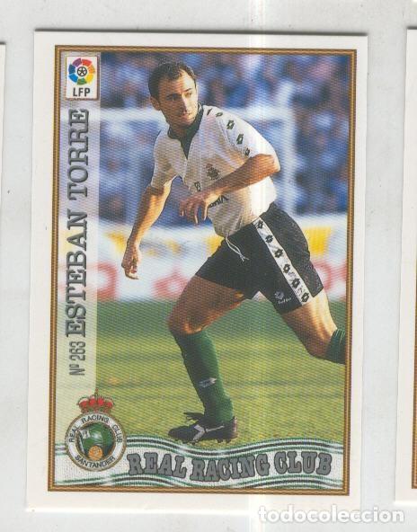 Coleccionismo deportivo: Cromo Liga 97/98: Real Racing Club numero 263: Esteban Torre - Varios