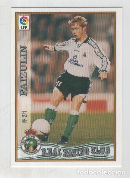 Colecionismo desportivo: Cromo Liga 97/98: Real Racing Club numero 271: Faizulin - Varios