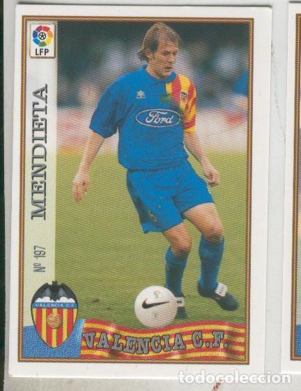 Sports collectibles: Cromo Liga 97/98: C.F.Valencia numero 197: Mendieta - Varios