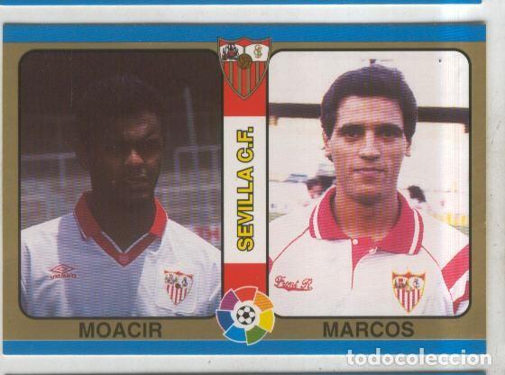 Colecionismo desportivo: Cromos: Futbol Total Liga 95: Sevilla C.F. numero 049: Moacir y Marcos - Varios