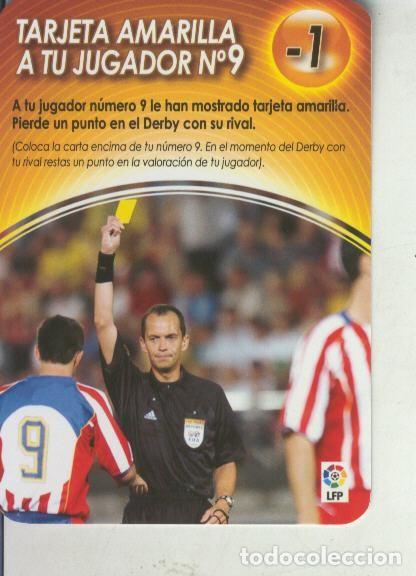 Colecionismo desportivo: Derby Total 2004-2005: Medio tiempo: Tarjeta amarilla a tu jugador numero 09 - Varios