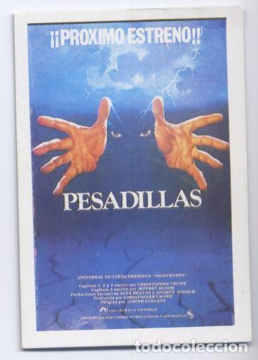 Colecionismo desportivo: Cromos: Video Guay numero 102: Pesadillas - Varios