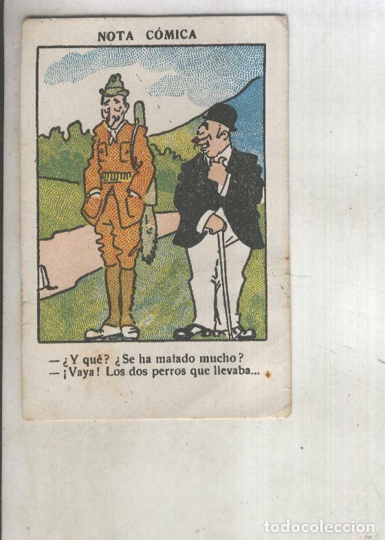 Colecionismo desportivo: Cromo Chocolate Mundial titulado: Nota Comica - Varios