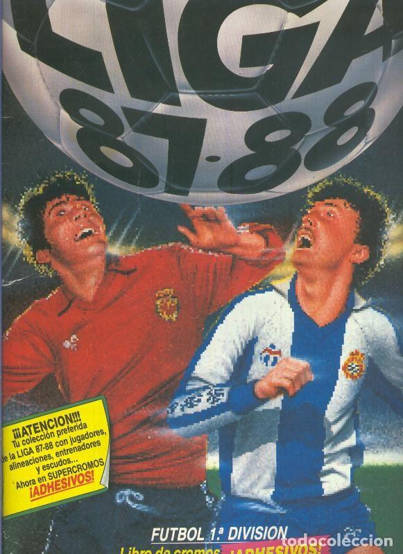 Colecionismo desportivo: Album de cromos: Liga 87-88 (faltan los cromos adhesivos de los escudos) - Varios