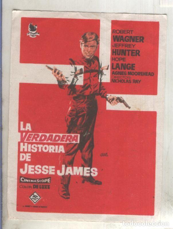 Colecionismo desportivo: Programas de cine: La verdadera historia de Jesse James - varios