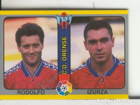 Coleccionismo deportivo: Cromos: Futbol Total Liga 95: Orense: Rodolfo y Izurza - Varios