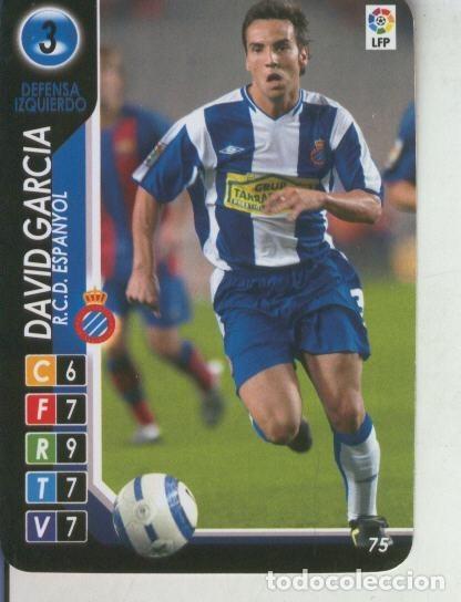 Coleccionismo deportivo: Derby Total 2004-2005: R.C.D.Espanyol numero 03: David Garcia - Varios