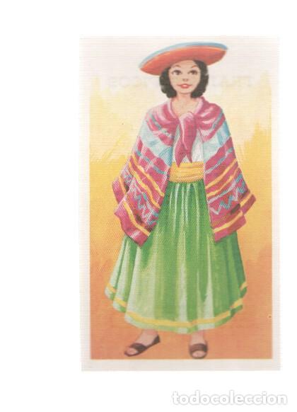 Collezionismo sportivo: Cromos: Trajes tipicos de todo el mundo numero 024: Ecuador - Varios