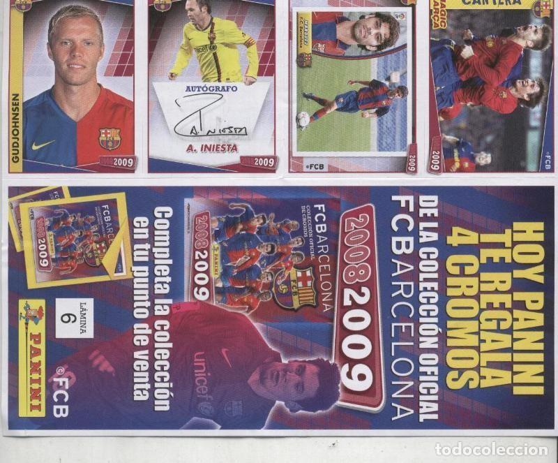 Collezionismo sportivo: FC Barcelona 2008-2009: lamina 06 - Varios