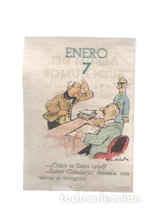 Sammelleidenschaft Sport: Cromo: album del buen humor de la firma Potax : 07 de enero, dibujo de Munta&ntilde;ola