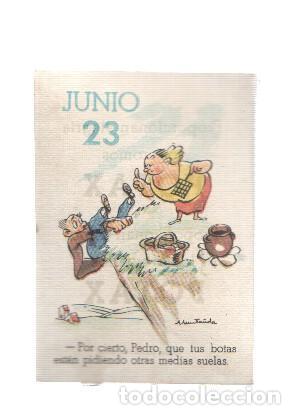 Sammelleidenschaft Sport: Cromo: album del buen humor de la firma Potax : 23 de junio, dibujo de Munta&ntilde;ola