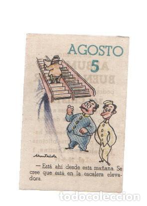Sammelleidenschaft Sport: Cromo: album del buen humor de la firma Potax : 05 de agosto, dibujo de Munta&ntilde;ola