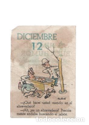 Collezionismo sportivo: Cromo: album del buen humor de la firma Potax : 12 de diciembre, dibujo de Munta&ntilde;ola