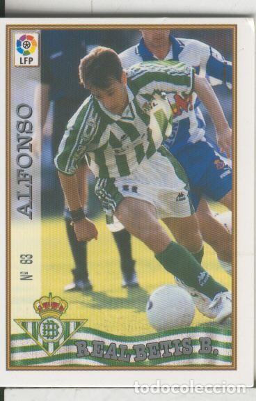 Coleccionismo deportivo: Cromos: Las Fichas de la liga 97-98: Real Betis numero 083: Alfonso - Varios