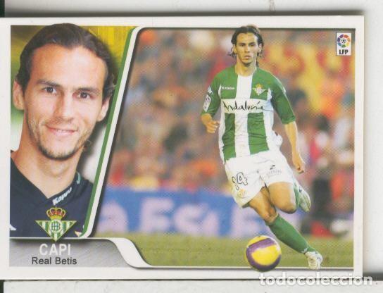 Coleccionismo deportivo: Cromos: Liga 2007-2008: Real Betis numero 282: Capi - Varios