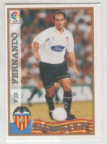 Sports collectibles: Cromo Liga 97/98: C.F.Valencia numero 204: Fernando - Varios