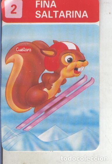 Coleccionismo deportivo: Cromos Los Zoolimpicos de Tostarica de Cuetara numero 02: Fina Saltarina - Varios