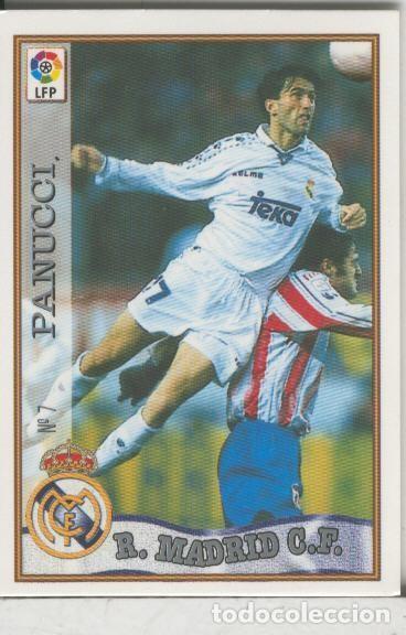 Coleccionismo deportivo: Cromos: Las Fichas de la liga 97-98: Real Madrid numero 07: Panucci - Varios