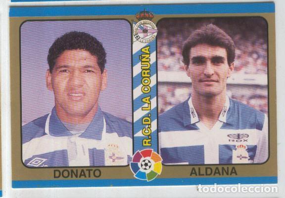 Colecionismo desportivo: Cromos: Futbol Total Liga 95: R.C.D.La Coru&ntilde;a numero 014: Donato y Aldana - Varios