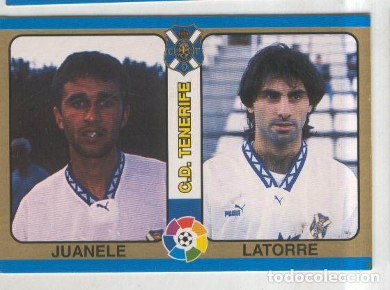 Colecionismo desportivo: Cromos: Futbol Total Liga 95: C.D.Tenerife numero 089: Juanele y Latorre - Varios