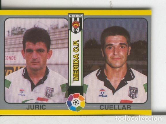 Colecionismo desportivo: Cromos: Futbol Total Liga 95: Merida: Juric y Cuellar - Varios