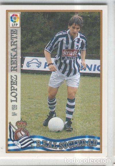 Colecionismo desportivo: Cromo Liga 97/98: Real Sociedad numero 156: Lopez Rekarte - Varios