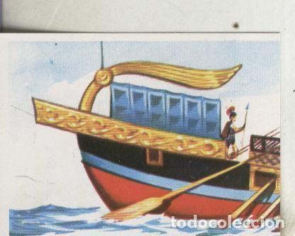 Coleccionismo deportivo: Cromos: La aventura de la velocidad numero 143: Trirreme romano - Varios