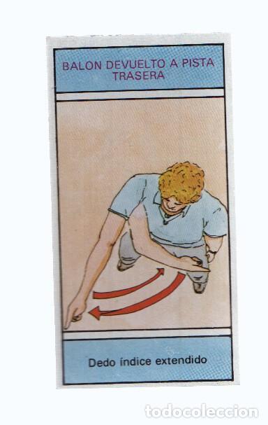 Collezionismo sportivo: Cromo: Baloncesto 1986-1987: numero 202: Reglas del juego
