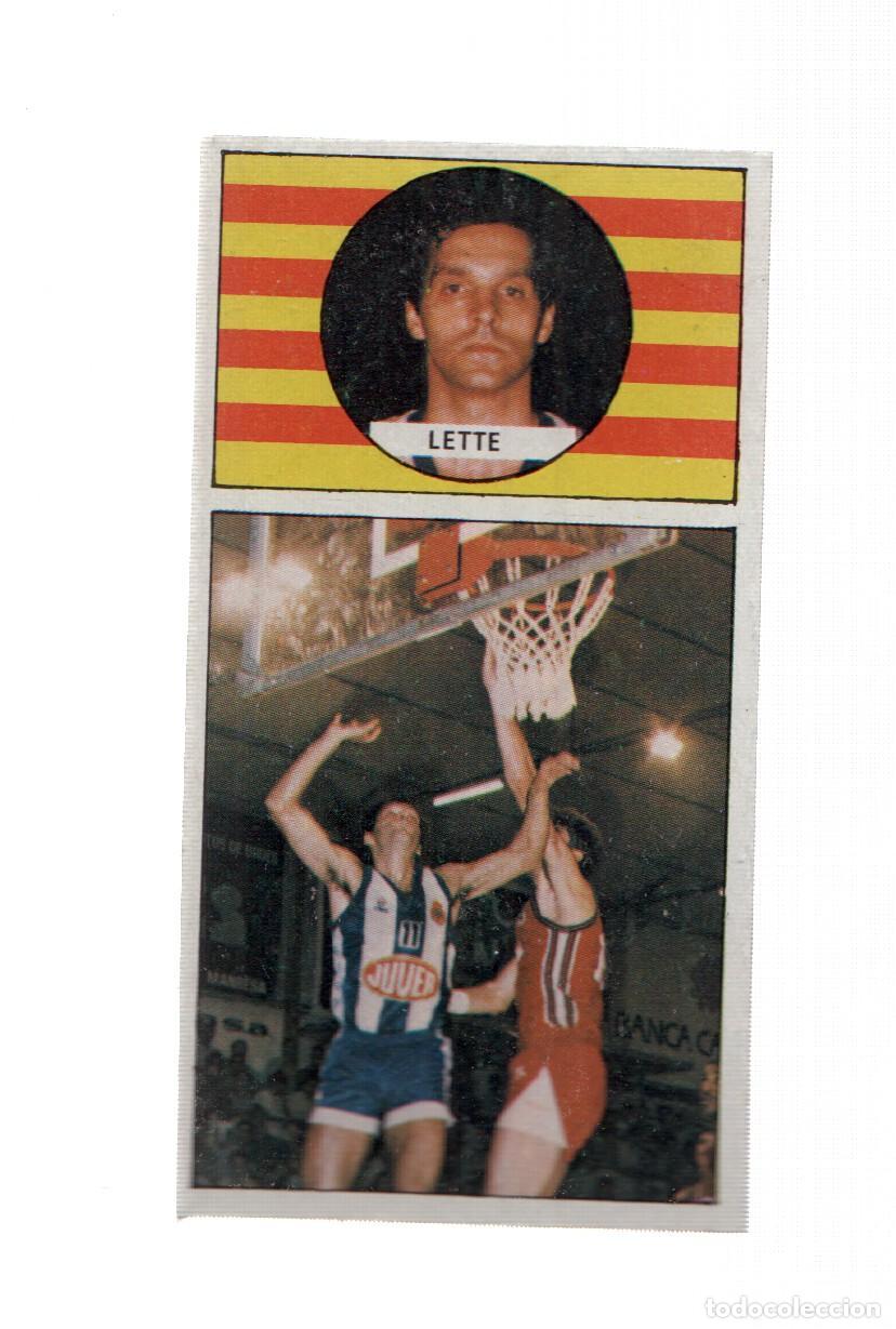 Collezionismo sportivo: Cromo: Baloncesto 1986-1987: numero 069: Lette del Espa&ntilde;ol