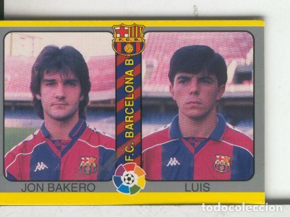 Coleccionismo deportivo: Cromos: Futbol Total Liga 95: Bar&ccedil;a: Bakero y Luis - Varios