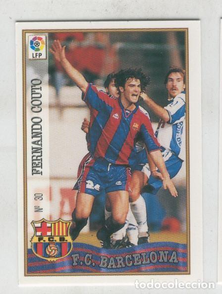 Coleccionismo deportivo: Cromo Liga 97/98: F.C.Barcelona numero 30: Fernando Couto - Varios