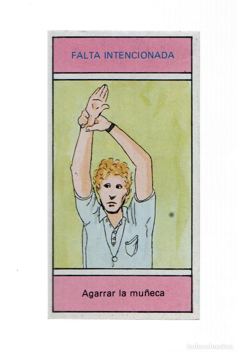 Colecionismo desportivo: Cromo: Baloncesto 1986-1987: numero 198: Reglas del juego: falta intencionada