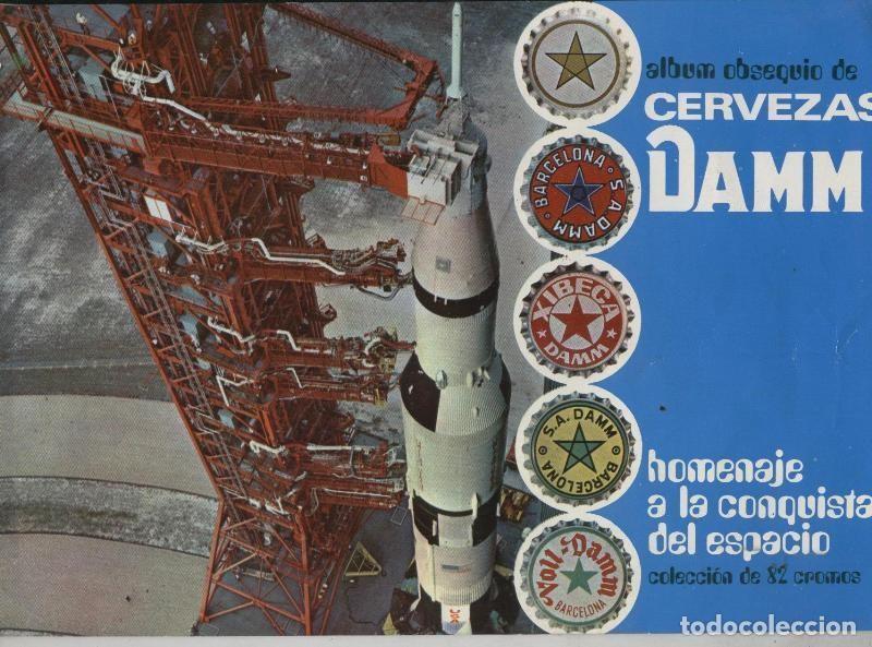 Colecionismo desportivo: Album de cromos (NO LLEVA NINGUN CROMO): Cervezas Damm: Homenaje a la conquista del espacio - Varios