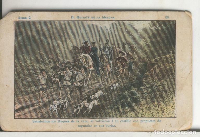 Colecionismo desportivo: Chocolate Amatller cromo Don Quijote numero 085 - Varios