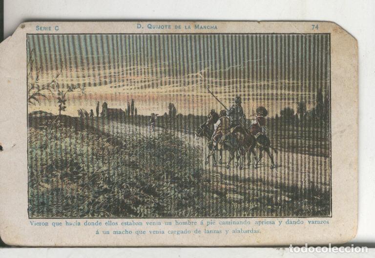 Coleccionismo deportivo: Chocolate Amatller cromo Don Quijote numero 074 - Varios