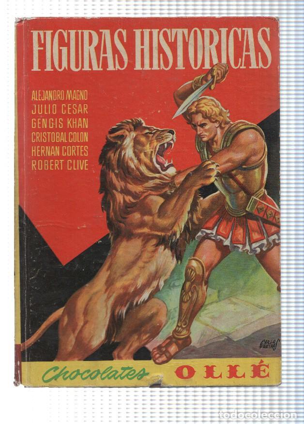 Colecionismo desportivo: Album de cromos chocolates Olle: Figuras historicas -