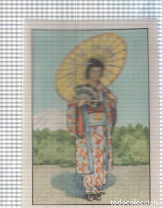 Colecionismo desportivo: Cromo Nestle numerado 144: Mujer japonesa