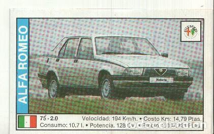Coleccionismo deportivo: CROMO numero 003: Alfa Romeo 75 - Varios