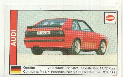 Coleccionismo deportivo: CROMO numero 014: Audi Quattro - Varios