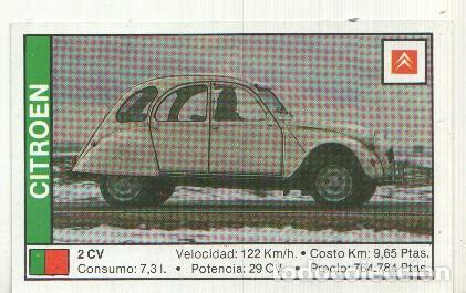 Coleccionismo deportivo: CROMO numero 032: CITROEN 2CV - Varios