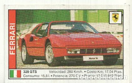 Coleccionismo deportivo: CROMO numero 043: FERRARI 328 GTS - Varios